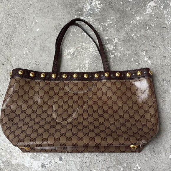 Vintage Gucci coated canvas tote - Picture 5 of 9